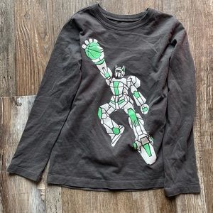 Oshkosh size 6 - Robot basketball long sleeve shirt